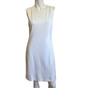 Alice + Olivia Dress Off White Back Cut Out Sheath Mini Dress sz 12